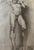 1940s Carl H. Berberich, Male Nude with Box on Shoulder, Pencil on Paper For Sale - Image 5 of 10