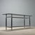 Black Console Table with Black Glass Top, 1980s For Sale - Image 8 of 9