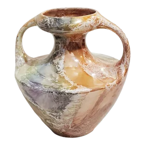 Arabia of Finland Marble Lustre 2 Handle Vase Vintage Art Deco 1917-1927