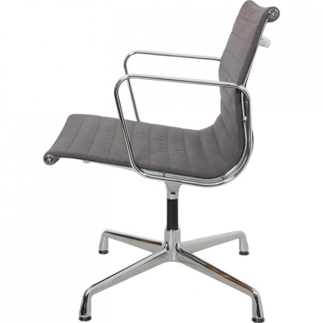 EA-108 Chair in Grey Hopsack Fabric by Charles Eames For Sale - Image 4 of 14