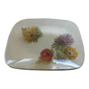 1960 Vintage Glass Soap Dish by Pilkington Chance