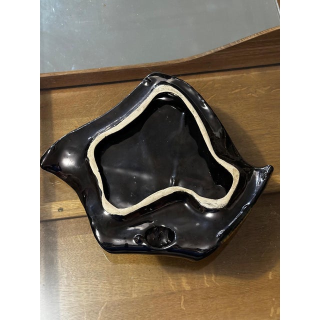 Ceramic Vintage Red Glazed Ceramic Trinket Dish, 1960s For Sale - Image 7 of 15