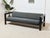 Mid-Century Modern Vintage 1970s Black Lacquered Sofa For Sale - Image 3 of 12