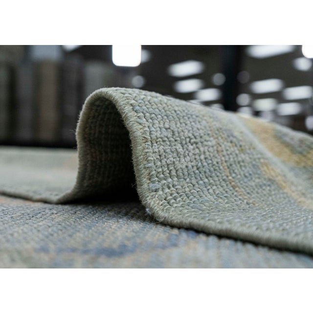 Textile Turkish Oushak Rug 9'4" x 11'10" #20377 For Sale - Image 7 of 8