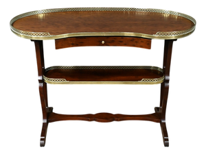Late 19th Century Rognon Table L’Escalier de Cristal in Speckled Mahogany, 1890s