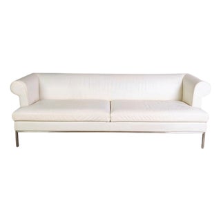 Sofa in Cream Leather from Wittmann For Sale