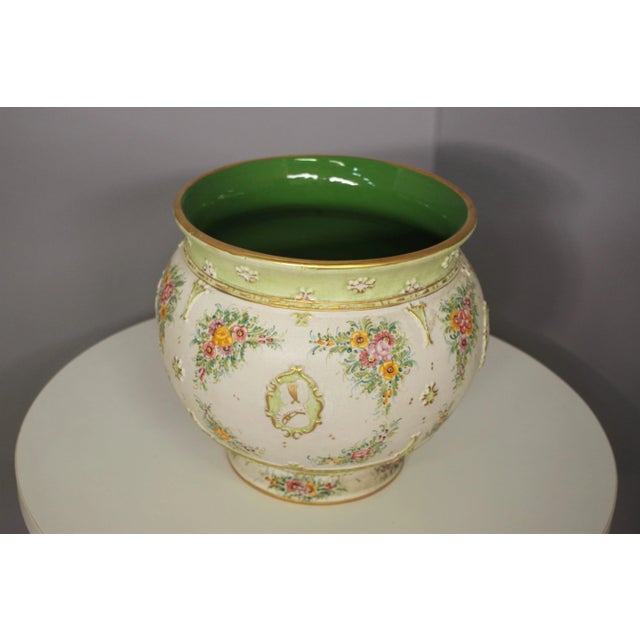 Hand-Decorated Ceramic Vase from G. Deruta, 1970s For Sale - Image 6 of 10
