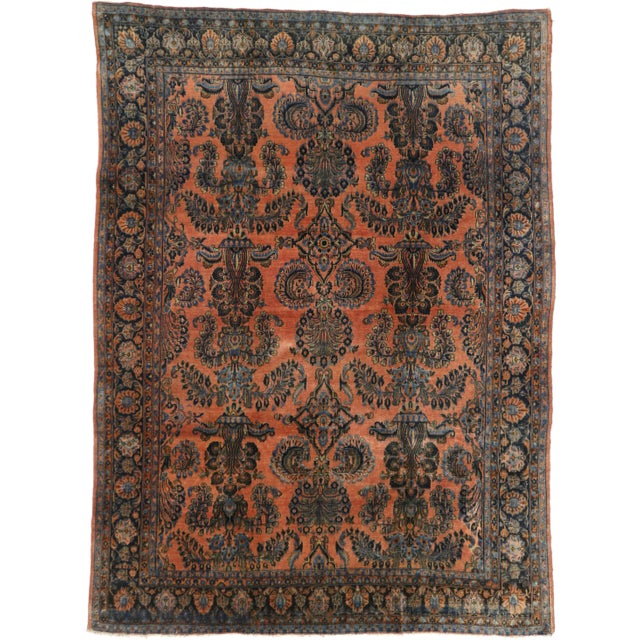 Early 20th Century Rustic Antique Persian Kashan Rug, 08'05 X 11'05 For Sale - Image 10 of 11