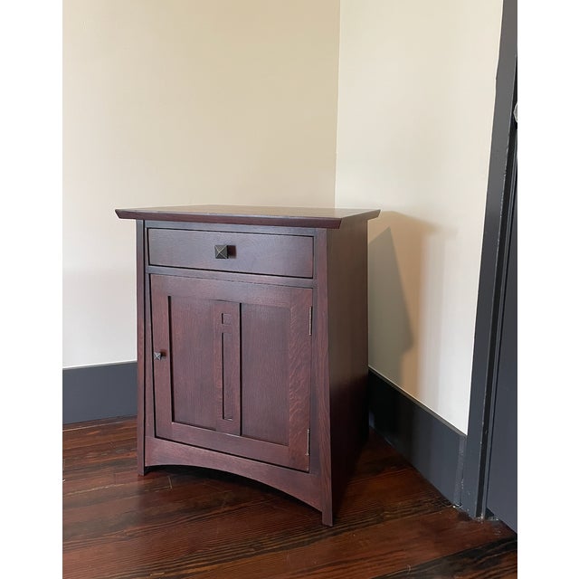 Stickley Highlands 1-Drawer Door Nightstand For Sale - Image 9 of 11