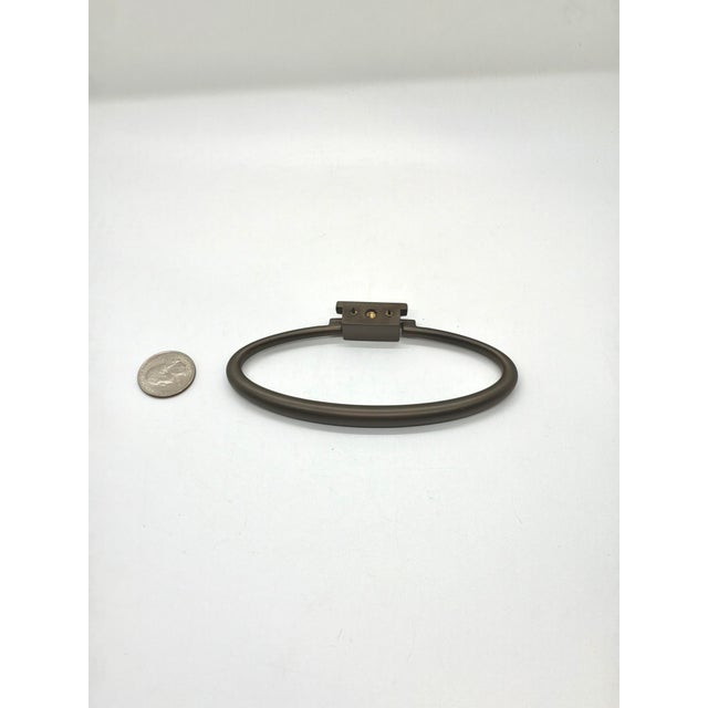 Baker Elliptical Pull Dark Bronze. Classic Modern Design. Oval Shaped.