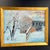 White Ben Marcune Signed Oil Painting, Snowy Stone Building & Railing Winter Scene, Framed For Sale - Image 8 of 12