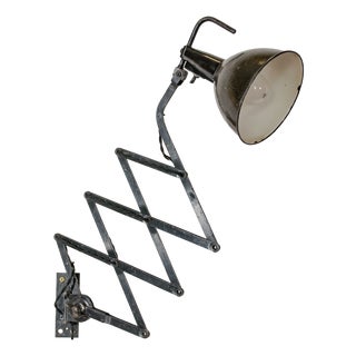 Scissor Wall Lamp by Wilhelm Bader Wagenfeld, 1930s For Sale
