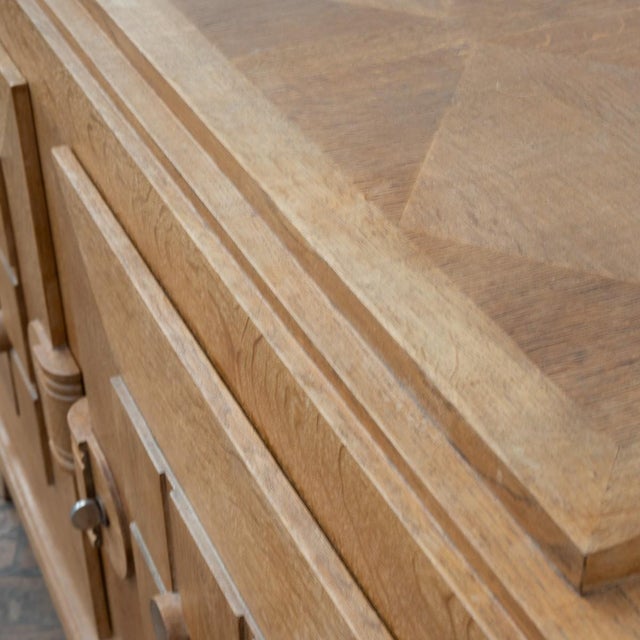 Wood Vintage Sideboard in the style of Charles Dudouyt, 1940s For Sale - Image 7 of 9