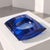Blue Smoking Set of Murano Glass Ashtray and Lighter in Cobalt Blue in the style of Fontana Arte, 1970s For Sale - Image 8 of 9