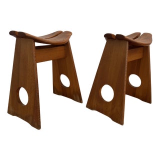 Stools by Gilbert Marklund for Furusnickarn Ab, 1960s, Set of 2 For Sale