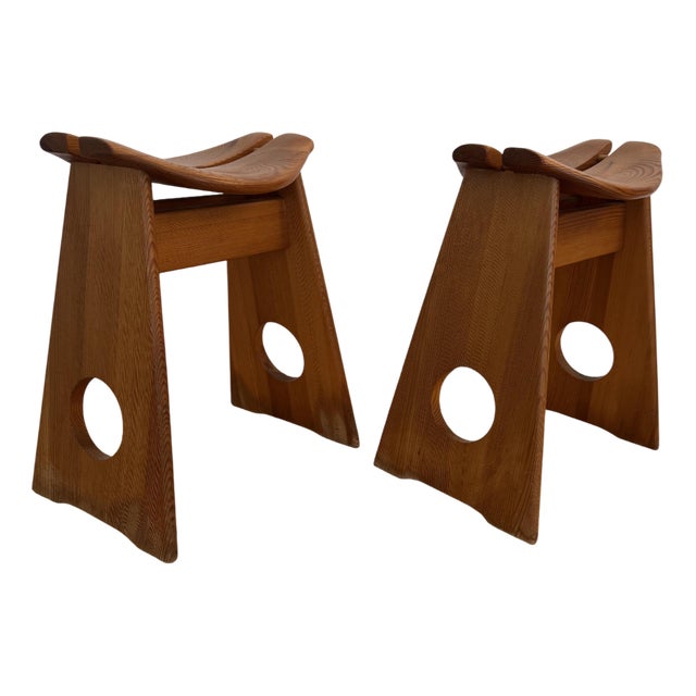 Stools by Gilbert Marklund for Furusnickarn Ab, 1960s, Set of 2 For Sale