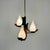 Mid-Century Modern Italian Pendant Light in Teak with Milk Glass and Brass, 1960s, in Good conditions. Designed 1960 to...