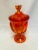 1960s Vintage Mid Century Urn Style Viking Orange Glass Vase For Sale - Image 5 of 5