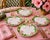 This is a set of ten Palm Beach grandmillenial Italian hand painted hibiscus mahjong luncheon plates. Perfect for a lady’s...