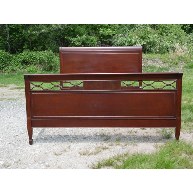Antique Mahogany Traditional Federal Double Full Size Sleigh Bed Chairish