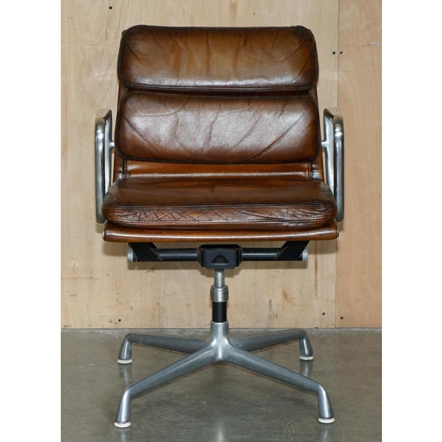 Chanel NYC Soft Pad Captain's Chair in Hand-Dyed Leather from Herman Miller, 1977 For Sale - Image 15 of 18