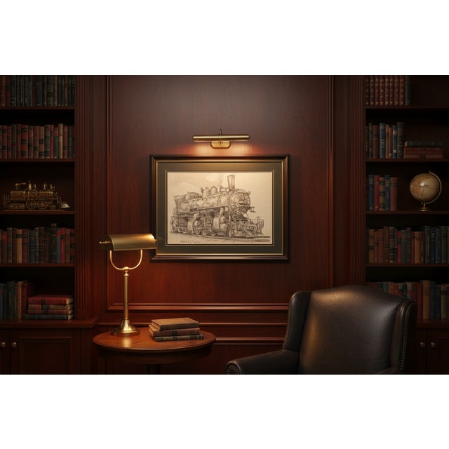 1980 Steve Le Bailly Original Graphite Illustration of Union Pacific #490 For Sale - Image 13 of 13