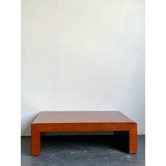 Vintage Ralph Lauren “Dalton” Waterfall Wood Coffee Table For Sale - Image 16 of 18