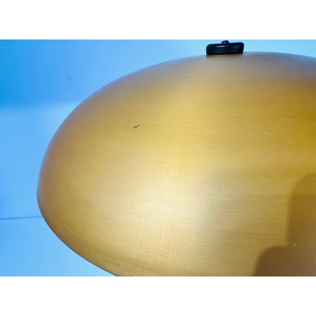 Mid-Century Modern Art Deco Danish Zenith Gold Table Lamp in Aluminum, Brass and Bakelite, 1960 For Sale - Image 14 of 18