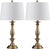 29 Inch H Candlestick Table Lamp in Gold - a Pair For Sale - Image 9 of 9