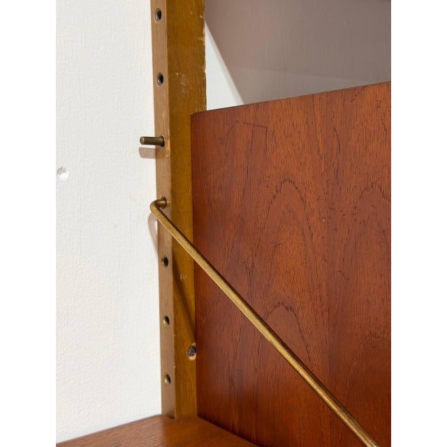 In Style of Poul Cadovius Royal System Teak Modular Wall Unit Danish Mid-Century Modern 1960s For Sale - Image 9 of 17