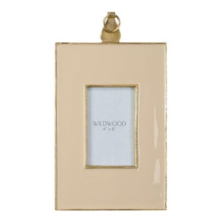 Wildwood Peach Enamel Wall Frame, Large For Sale