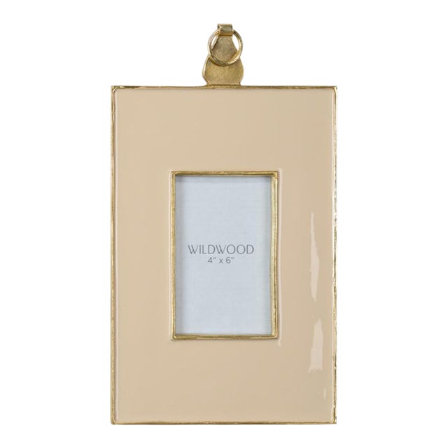 Wildwood Peach Enamel Wall Frame, Large For Sale