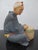 1950s Japanese Hakata Urasaki Ceramic Doll Figurine Seated Elder Man Playing Drum For Sale - Image 5 of 6