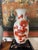 Ceramic Late 20th Century Pair of Vintage Red Foo Dog Chinoiserie Table Lamps For Sale - Image 7 of 10