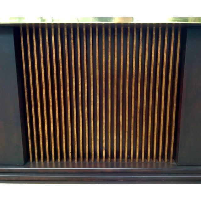 Brown C. 1970's-80's Trouvailles Art Deco Step Tiered Console For Sale - Image 8 of 10