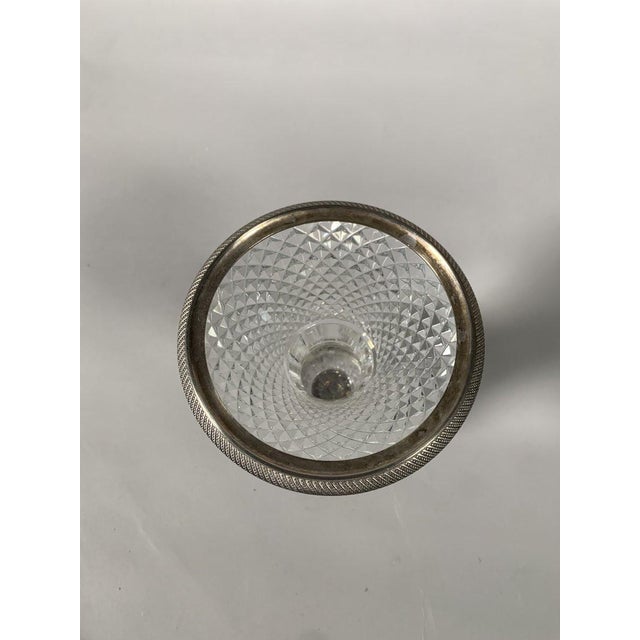 Traditional Baluster Vase in Cut Crystal and Silvered Bronze, Charles X Period For Sale - Image 3 of 6
