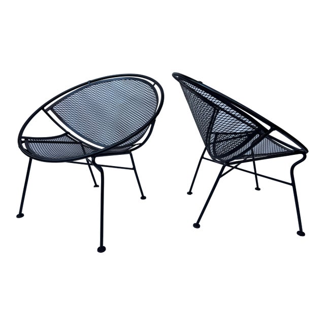 Tempestini Restored Oversized Radar Chairs - A Pair, Attributed For Sale