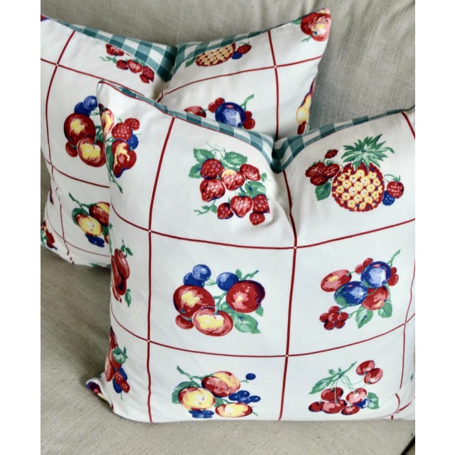 1940’s Country Pillows a Pair For Sale - Image 4 of 9