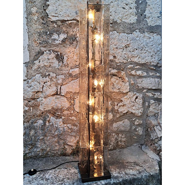 LT379 Floor Lamp in Murano Glass attributed to Carlo Nason for Mazzega, Italy, 1970s For Sale - Image 4 of 18