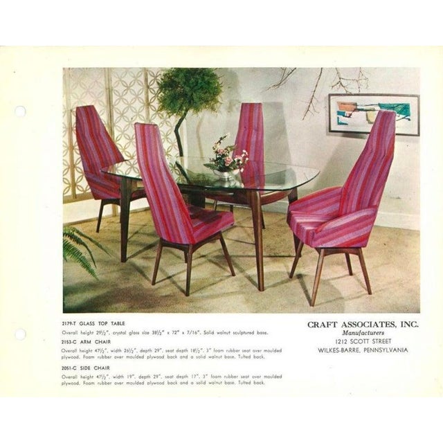 Pair of Mid-Century Modern High Back Side Chairs by Adrian Pearsall For Sale - Image 9 of 9
