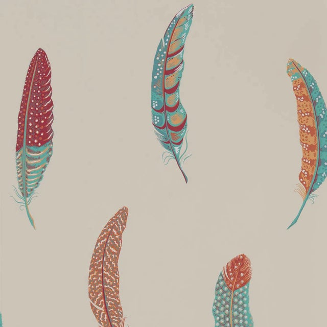 Sanderson Lismore Wallpaper in Russet For Sale