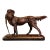 French Patinated Spelter Hunting Dog and Pheasant on Marble Signed p.j. Mene For Sale