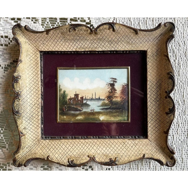 Lucio Cargnel, Landscape, Oil on Cardboard, 1950s, Framed For Sale - Image 10 of 12