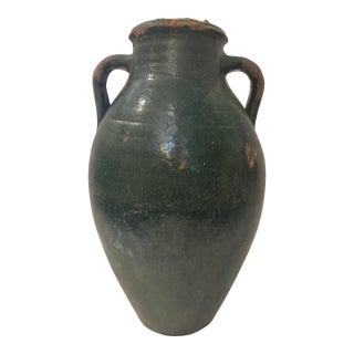 Vintage Green Vessel For Sale