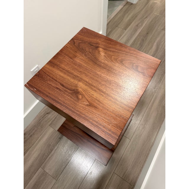 Abstract 1990s Custom-Made Oak Pedestal For Sale - Image 3 of 4