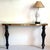 Large Mid-Century Modern console table, Italy, Carrara area in Italy, circa 1980s. The vintage console table is made of...