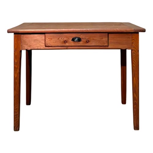 Antique Writing Desk in Larch, 1900 For Sale