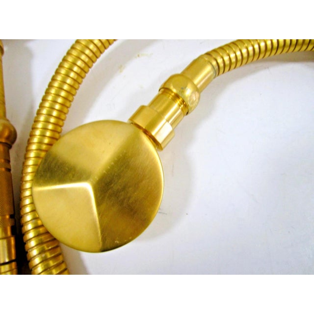 Gold Sherle Wagner Gold Plated Knurled Hand Shower With Hose 0832sply-Gp For Sale - Image 8 of 10