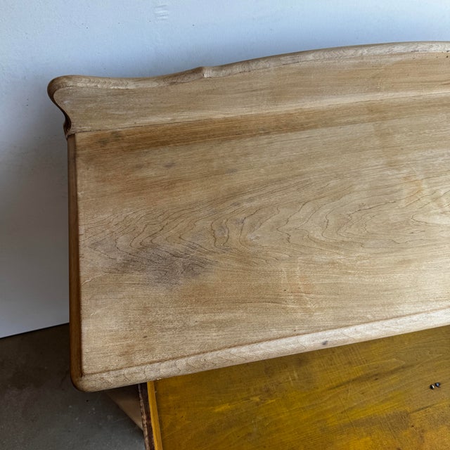 Wood 19th Century Antique Pine Chest of Drawers With Ornate Drawers For Sale - Image 7 of 11