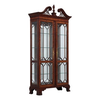 Henkel Harris Model 2348 Mahogany Curio Cabinet For Sale
